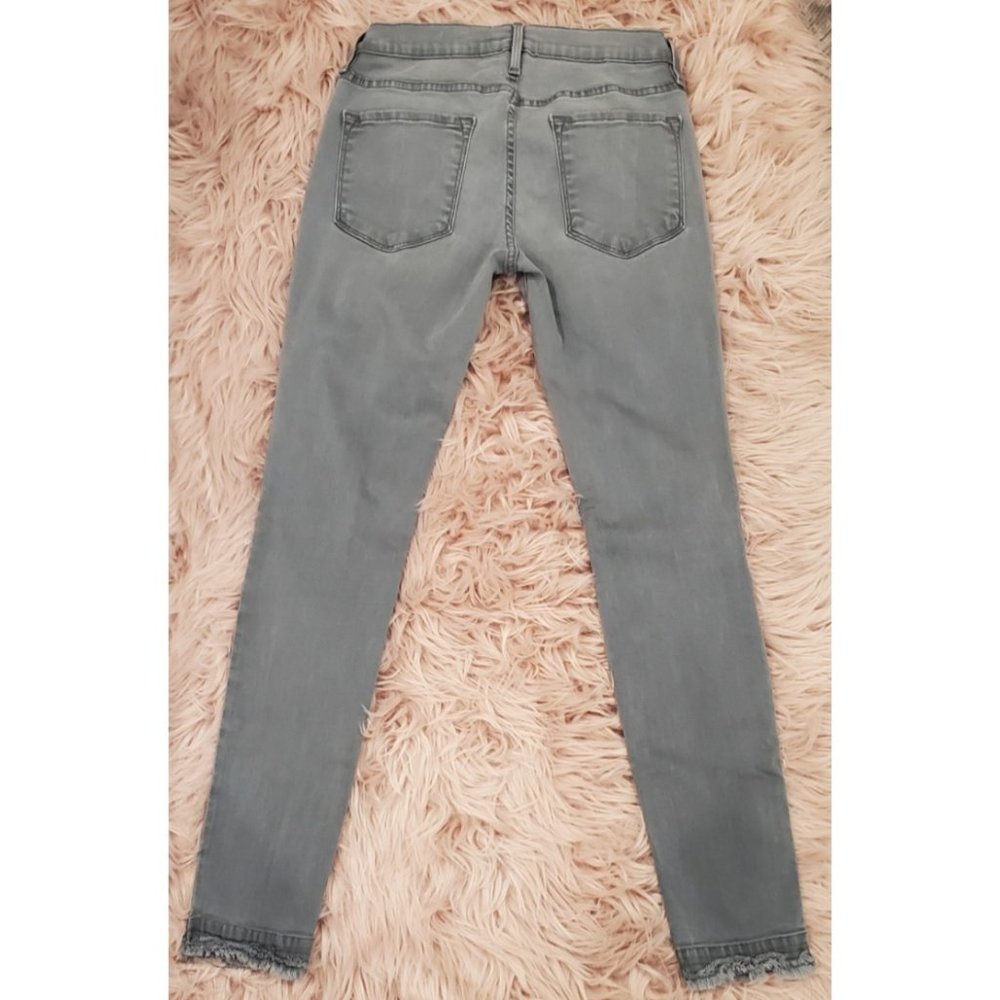 FRAME Le Skinny De Jeanne Grey Jeans - Picture 7 of 7
